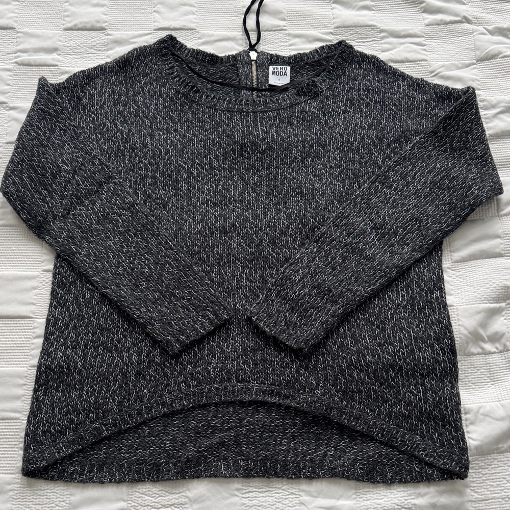 Vero Moda Black and Gray Women's Sweater